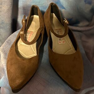 Elegant Brown Mary Jane Flats
